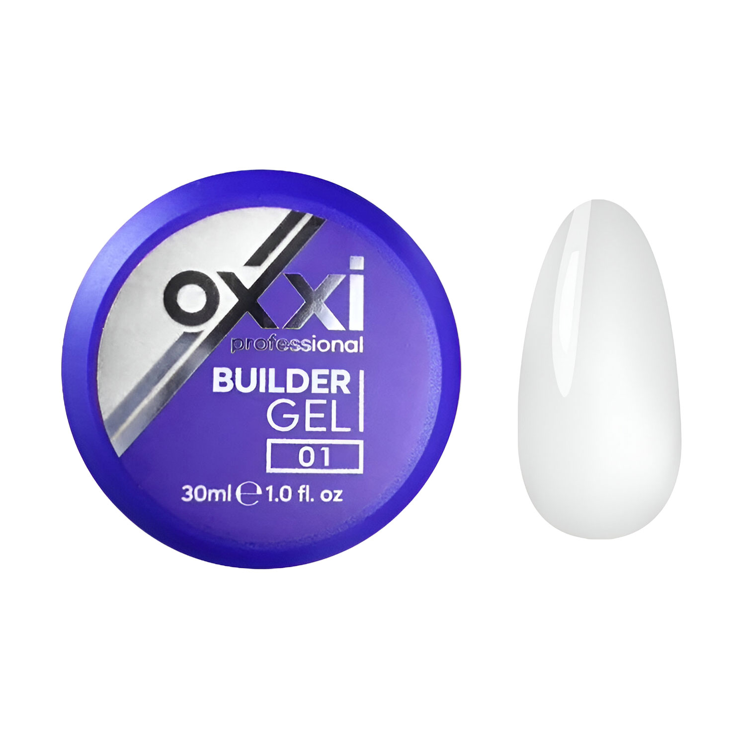 Моделювальний гель для нігтів Oxxi Professional Builder Gel 01, 30 мл