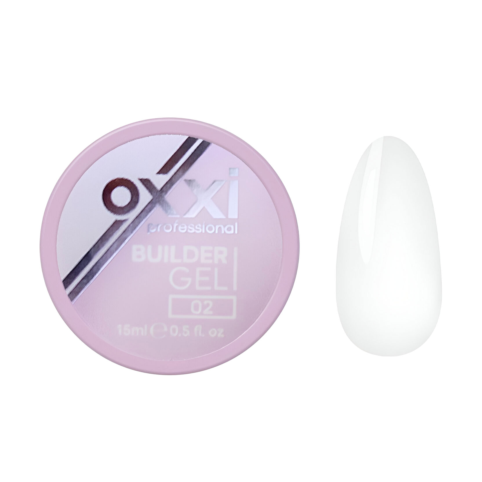 Моделювальний гель для нігтів Oxxi Professional Builder Gel 02, 15 мл